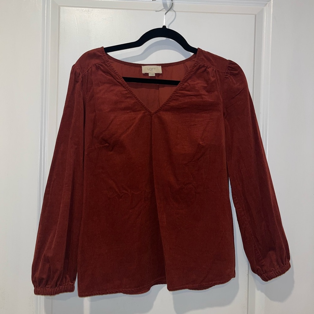 LOFT Women's Terracotta Blouse